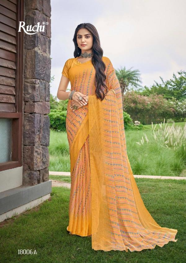 Ruchi Star Chiffon 83 Casual Wear Chiffon Saree Collection